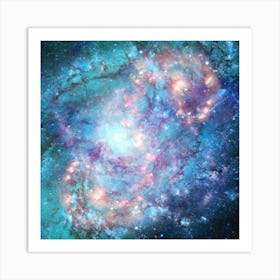 Abstract Galaxies 2 Square Art Print