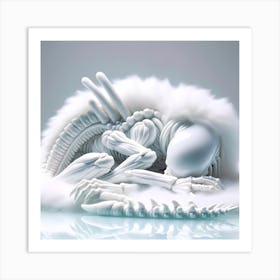 Alien Sleeping 15 Art Print