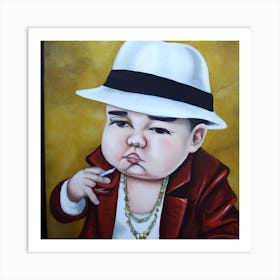 Baby In A Hat 1 Art Print
