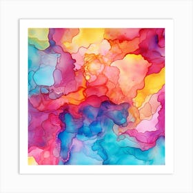 Abstract Watercolor Painting 2 Art Print