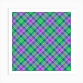 Plaid Fabric 62 Art Print