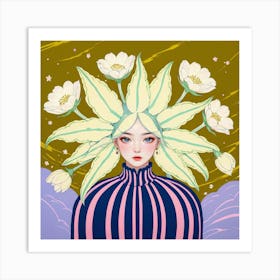 Flower Girl Art Print