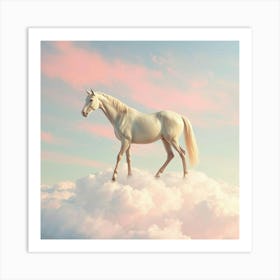 Horse In The Clouds 13 Art Print