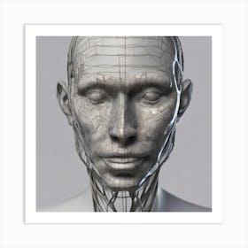 Cyborg Head 67 Art Print