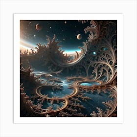 In The Middle Of A Fractal Universe 15 Art Print