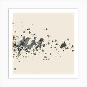 Abstract Splats Art Print