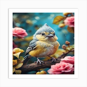 Little Bird In The Garden Art Print