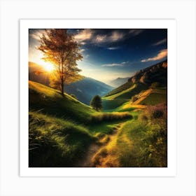 Path In The Mountains 1 Art Print