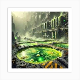 Toxic Pools Art Print