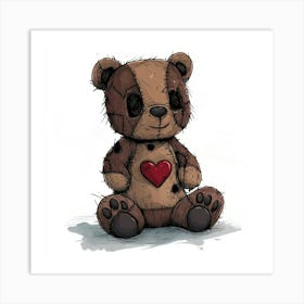 Teddy Bear With Heart 13 Poster