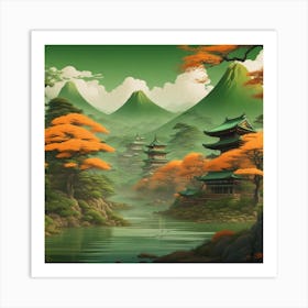 Autumn in Japan Art Print