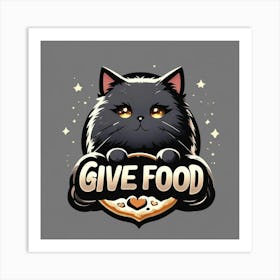 Give Food Logo Art Print