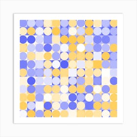 Abstract Polka Dots Art Print