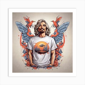 Man With Wings Art Print