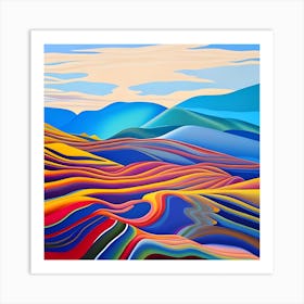 Abstract Landscape Painting 1 Art Print