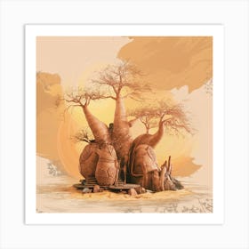 Baobab Tree 4 Art Print