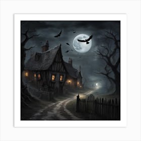 Haunted House Art Print