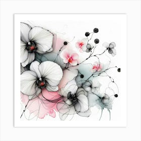 Orchids 1 Art Print