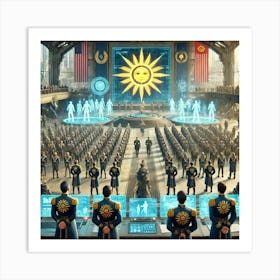 Solar Military Academies Converted Art Print