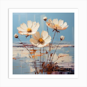 White Cosmos Art Print