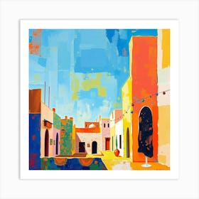 Street Scene In Morocco 1 Art Print