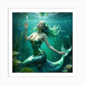 Mermaid 5 Art Print