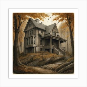 Haunted House Art Print