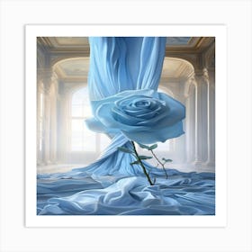 Blue Rose Art Print