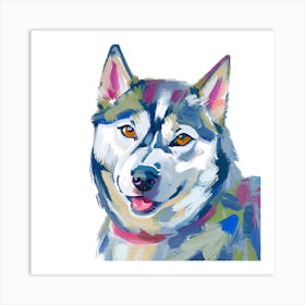 Siberian Husky 02 Art Print