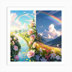 Rainbow In The Sky Art Print