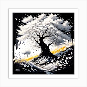 Sakura Tree 4 Art Print