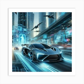 Futuristic Car 10 Art Print