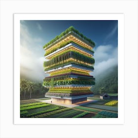 Tower Of Plants Art Print