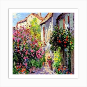 French Country Garden Art Print
