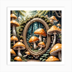 Mushroom Forest 10 Art Print