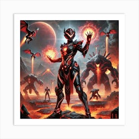 A Powerful Sci Fi Scene Featuring Nova Icarus Demo Art Print