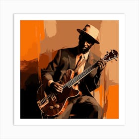 Blues Man Art Print