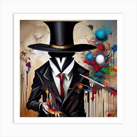 abstract painting magician 1 Art Print