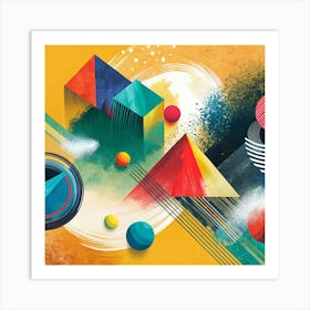 Abstract Geometric Painting Art Print