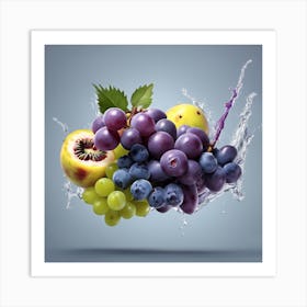 Fruit Splash 1 Art Print