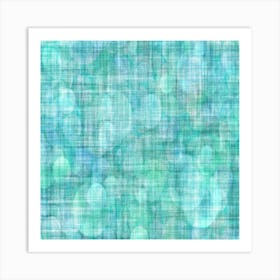 Blue Bokeh Art Print