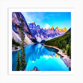 Lake Banff Art Print