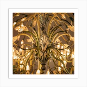 Lily Chandelier 1 Art Print