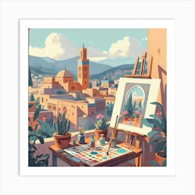 Moroccan Painting Art Print