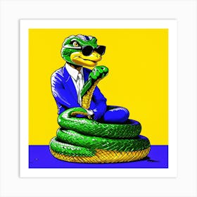 Snake In A Suit Art Print