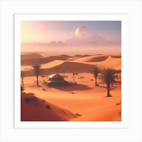 Desert Landscape 116 Art Print