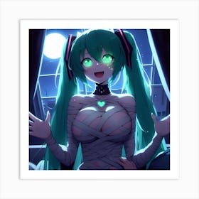 Haunting Miku Art Print