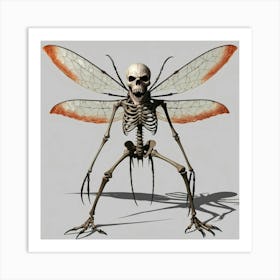 Mosquito Human Skeleton 5 Art Print