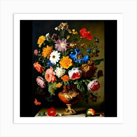 Flowers In A Vase 1 Art Print