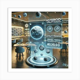 A Futuristic Loyalty Program Called Asteroid Loyal Art Print